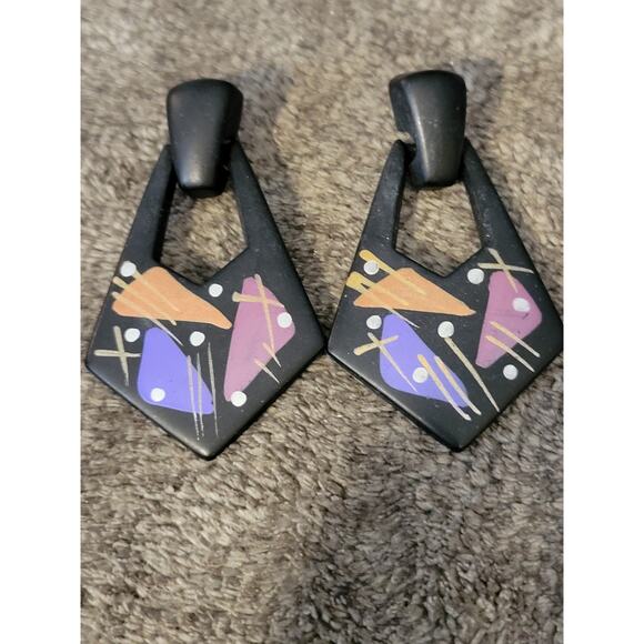 Black Geometric Stainless Posts - Picture 4 of 5